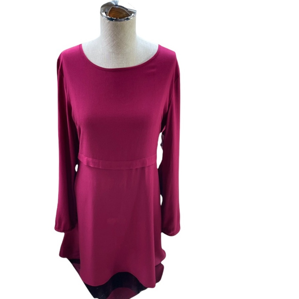 Aritzia Red Long Sleeve Dress